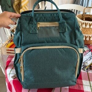Stylish Teal Diaper Bag